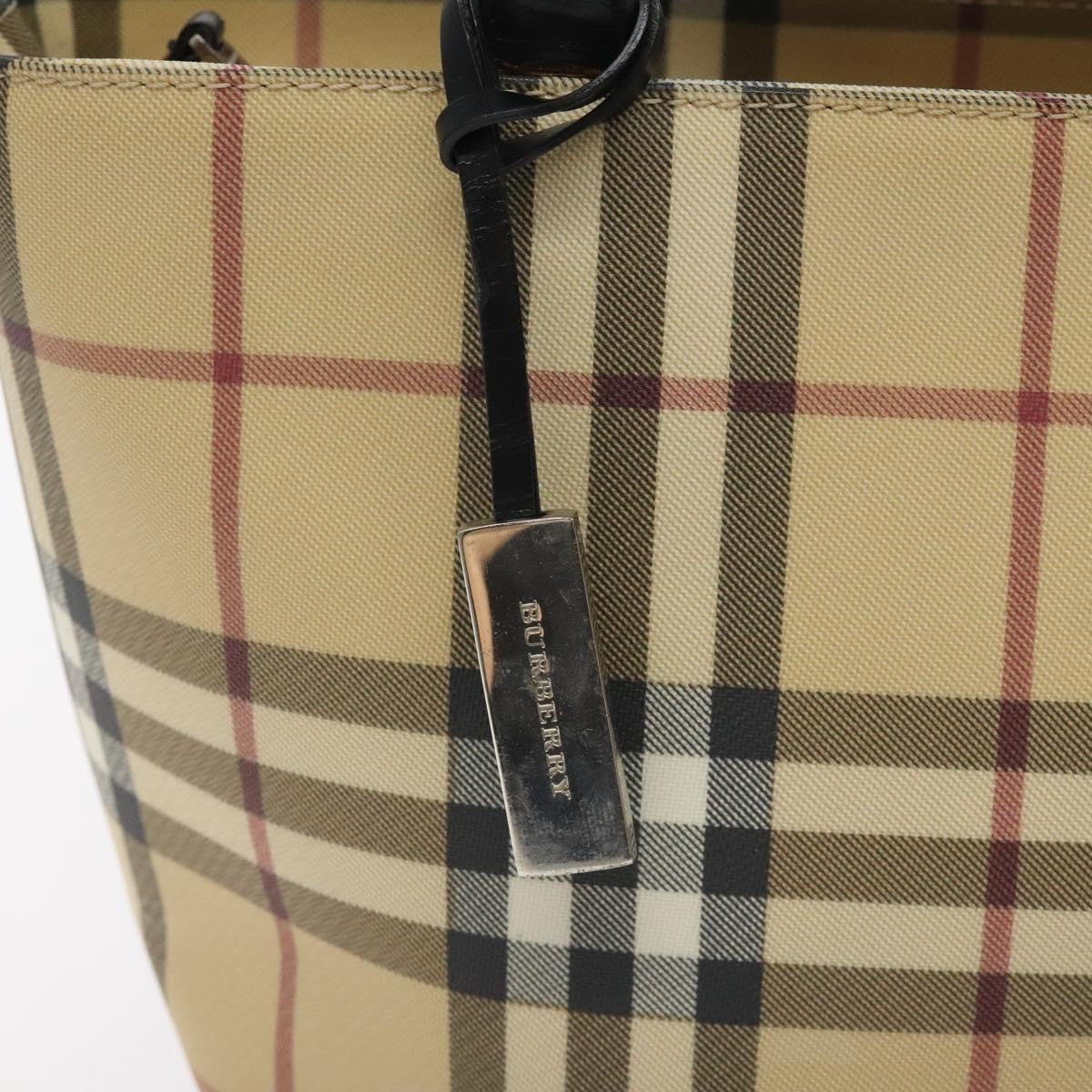 Burberry Nova Check Tote canvas check pattern, BEIGE, PVC, Tote bag
