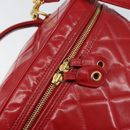 Chanel Vintage Vanity Case Patent, RED, PATENT_LEATHER, Handbag