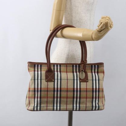 Burberry Nova Check Tote canvas check pattern, BEIGE, CANVAS, Tote bag