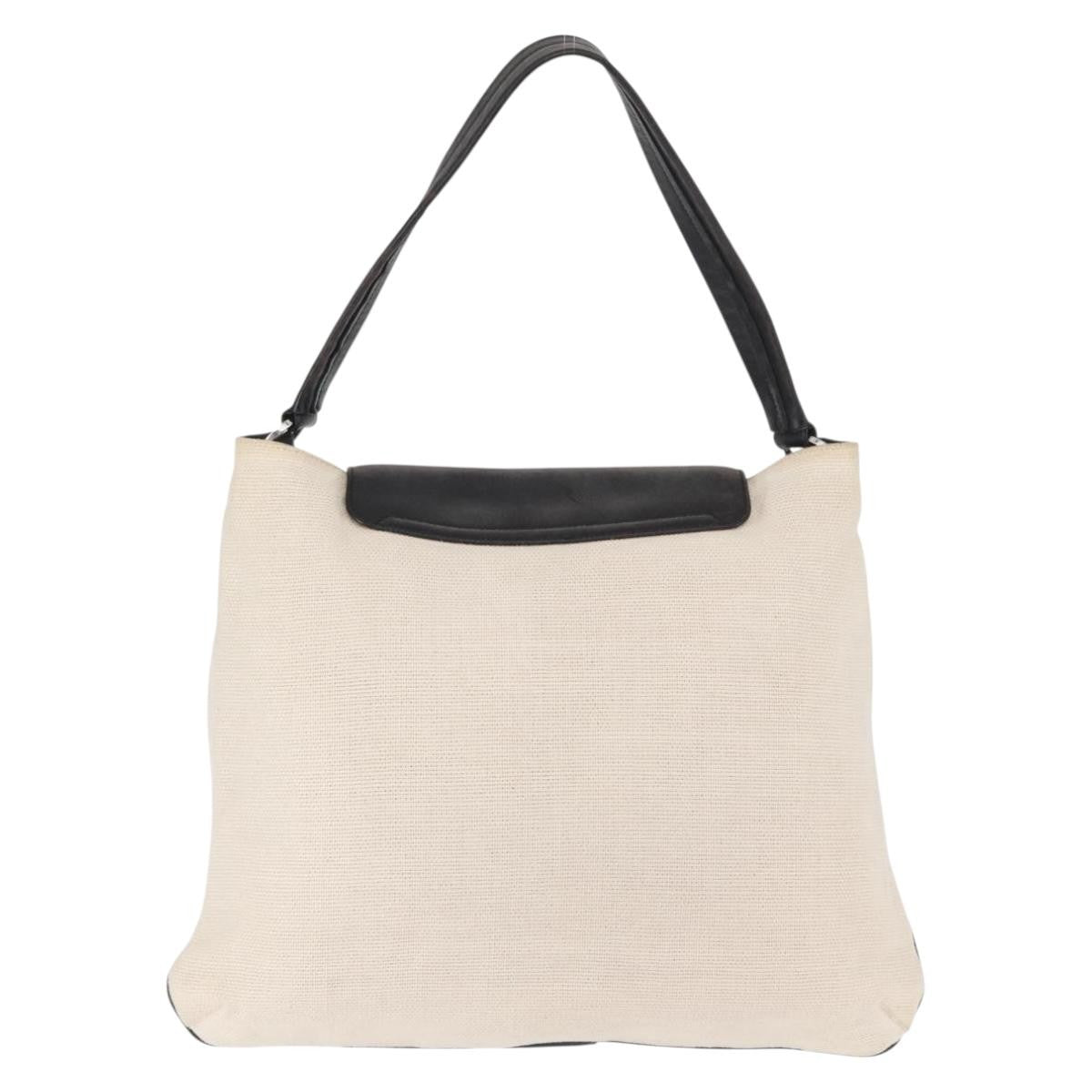 Gucci Vintage Shoulder Bag Canvas, BEIGE, CANVAS, Shoulder bag