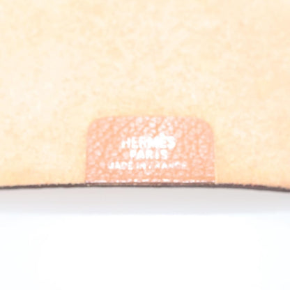 Hermes Ulysse Agenda Cover Leather, BROWN, LEATHER, Clutche & pouche