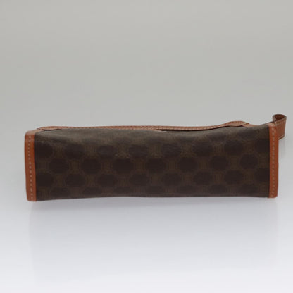 Celine Macadam Pochette Clutch, BROWN, PVC, Clutche & pouche