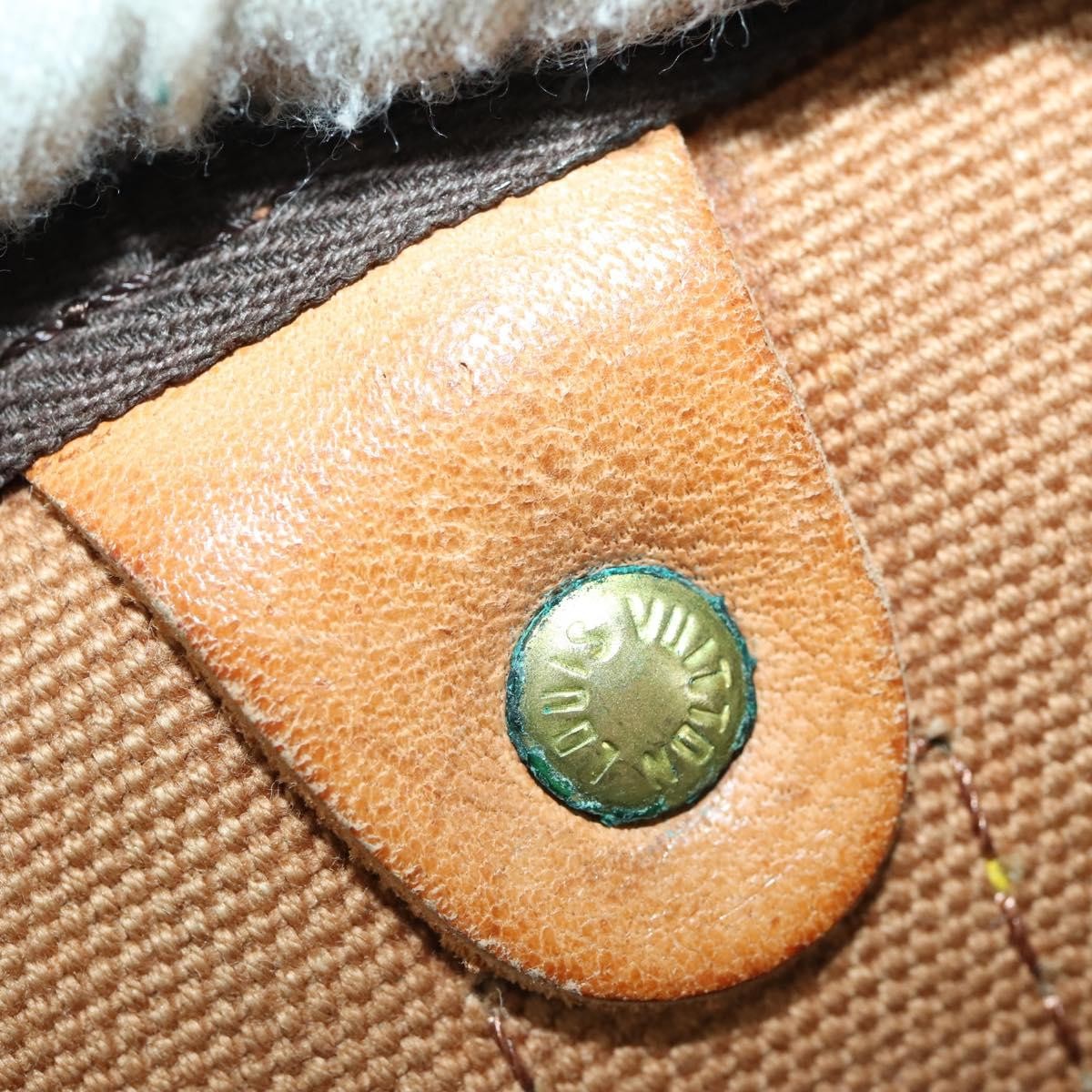 Louis Vuitton Keepall Bag Monogram Canvas, BROWN, CANVAS, Travel bag