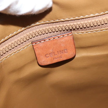 Celine Macadam Pochette Canvas and Leather, BROWN, CANVAS, Clutche & pouche