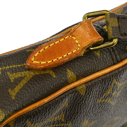 Louis Vuitton Danube Handbag Monogram Canvas, BROWN, CANVAS, Clutche & pouche
