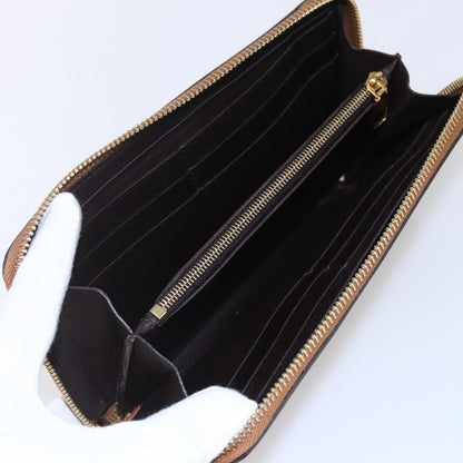 Louis Vuitton Zippy wallet Leather, BROWN, LEATHER, Wallets