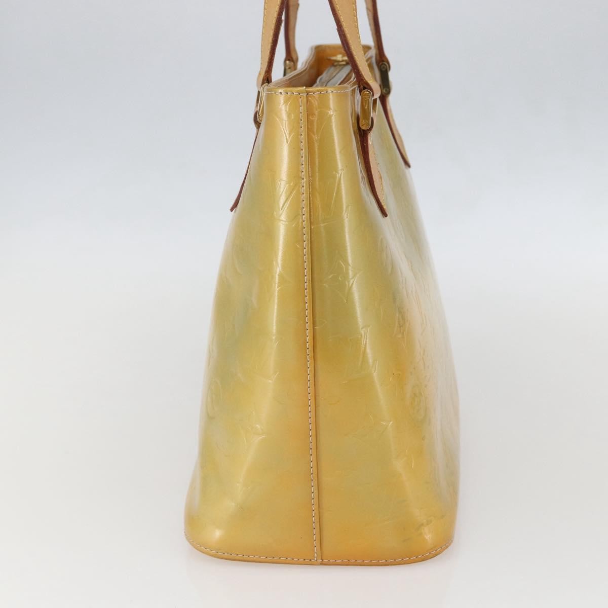 Louis Vuitton Houston Handbag Monogram Vernis, BEIGE, PATENT_LEATHER, Tote bag