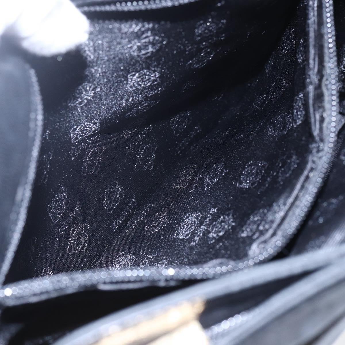 Loewe Anagram Shoulder Bag Leather, BLACK, LEATHER, Shoulder bag