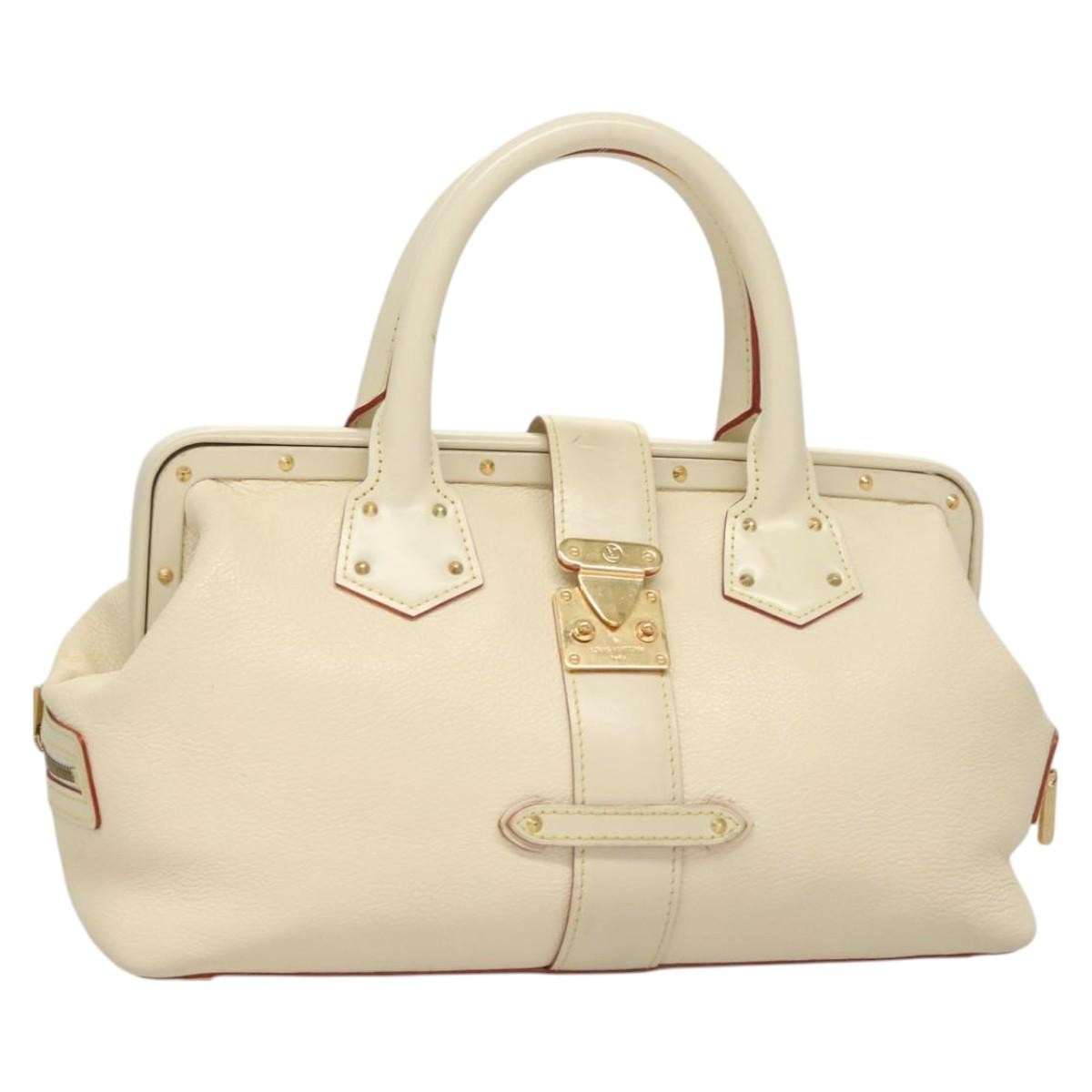 Louis Vuitton Suhali L'Ingenieux Handbag Leather, WHITE, LEATHER, Handbag