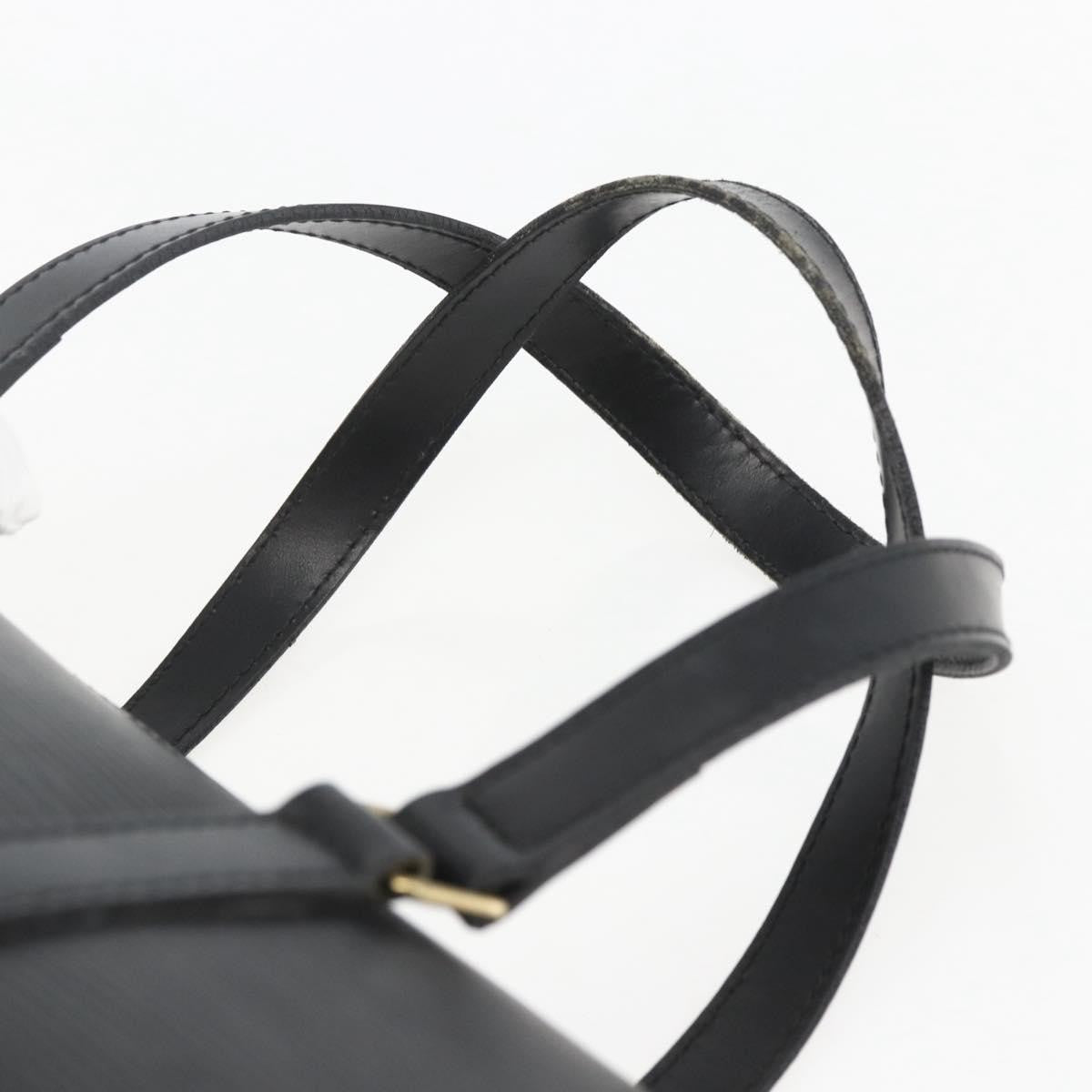 Louis Vuitton Soufflot Handbag Epi Leather, BLACK, LEATHER, Handbag