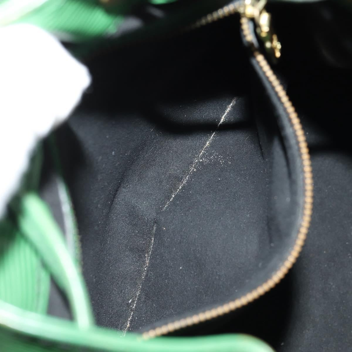 Louis Vuitton Petit Noe Handbag Epi Leather, GREEN, LEATHER, Shoulder bag