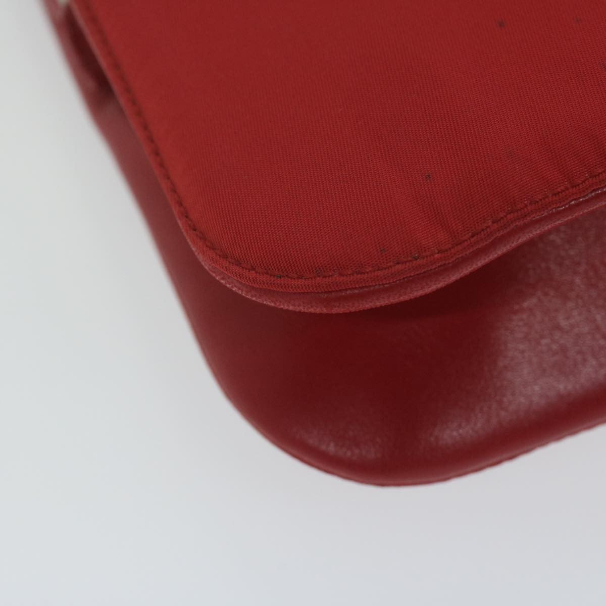 Prada Chain Shoulder Bag Tessuto, RED, NYLON, Shoulder bag