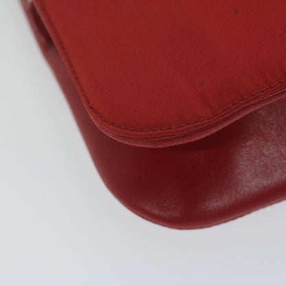 Prada Chain Shoulder Bag Tessuto, RED, NYLON, Shoulder bag