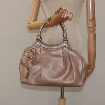 Gucci Sukey Tote Leather, PINK, LEATHER, Tote bag