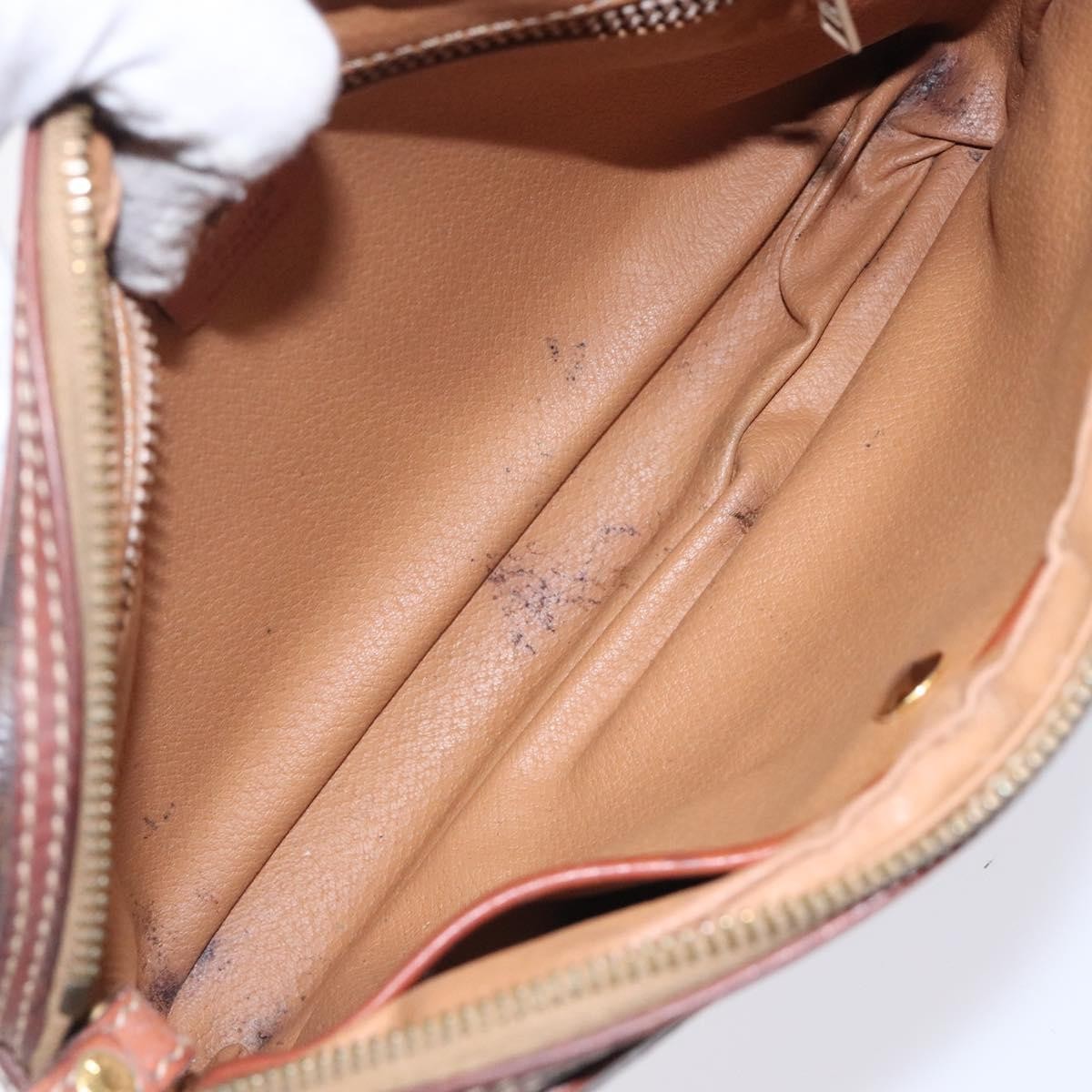 Celine Macadam Pochette Classic, BROWN, PVC, Clutche & pouche