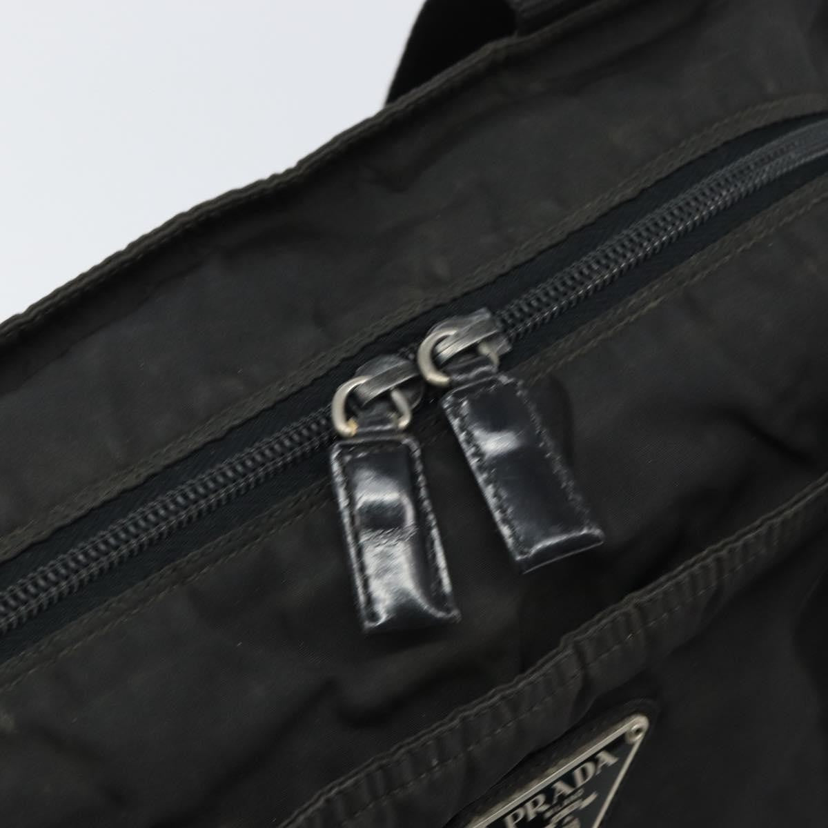 Prada Vintage Zip Tote Tessuto, BLACK, NYLON, Tote bag