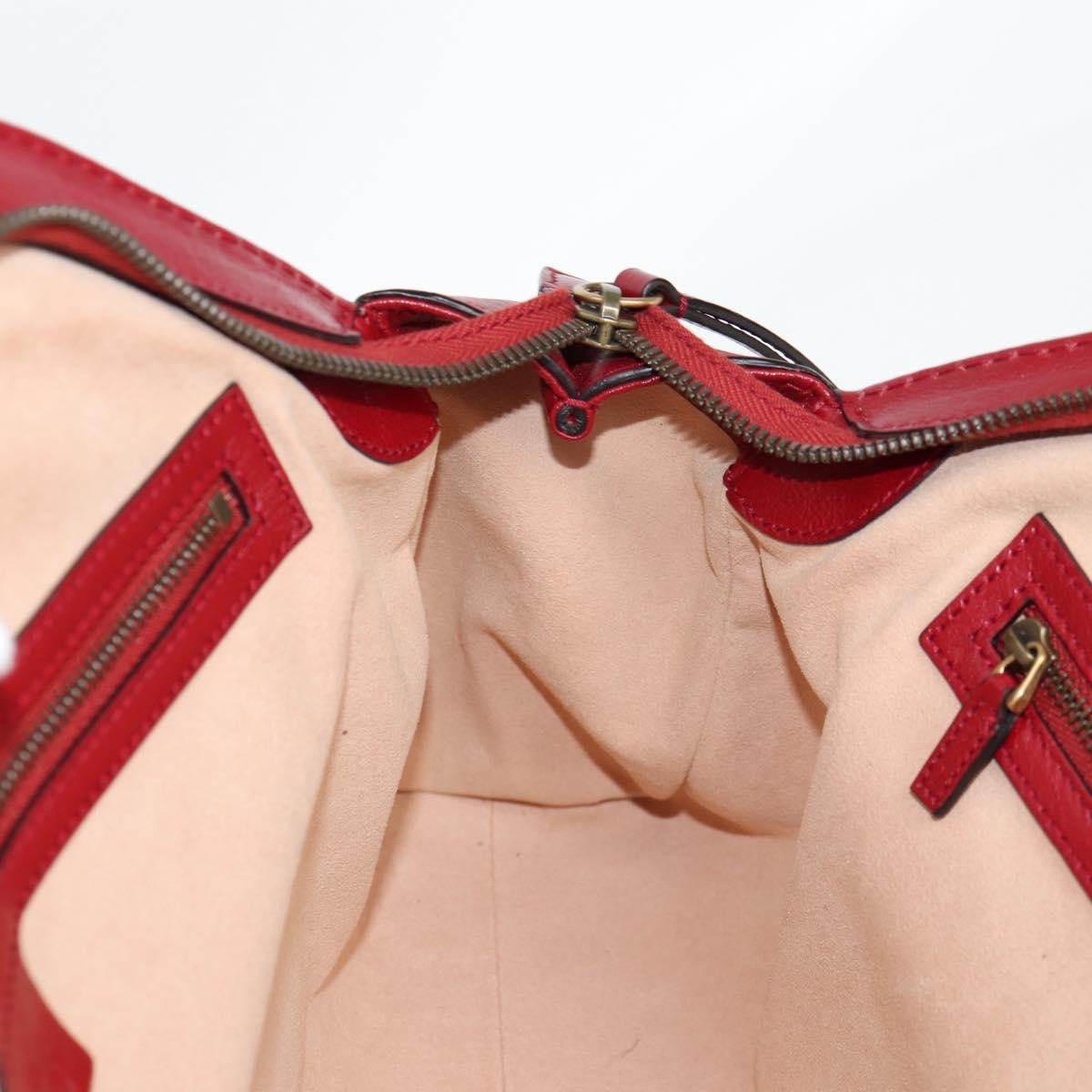 Gucci Rebelle leather red leather, RED, LEATHER, Handbag
