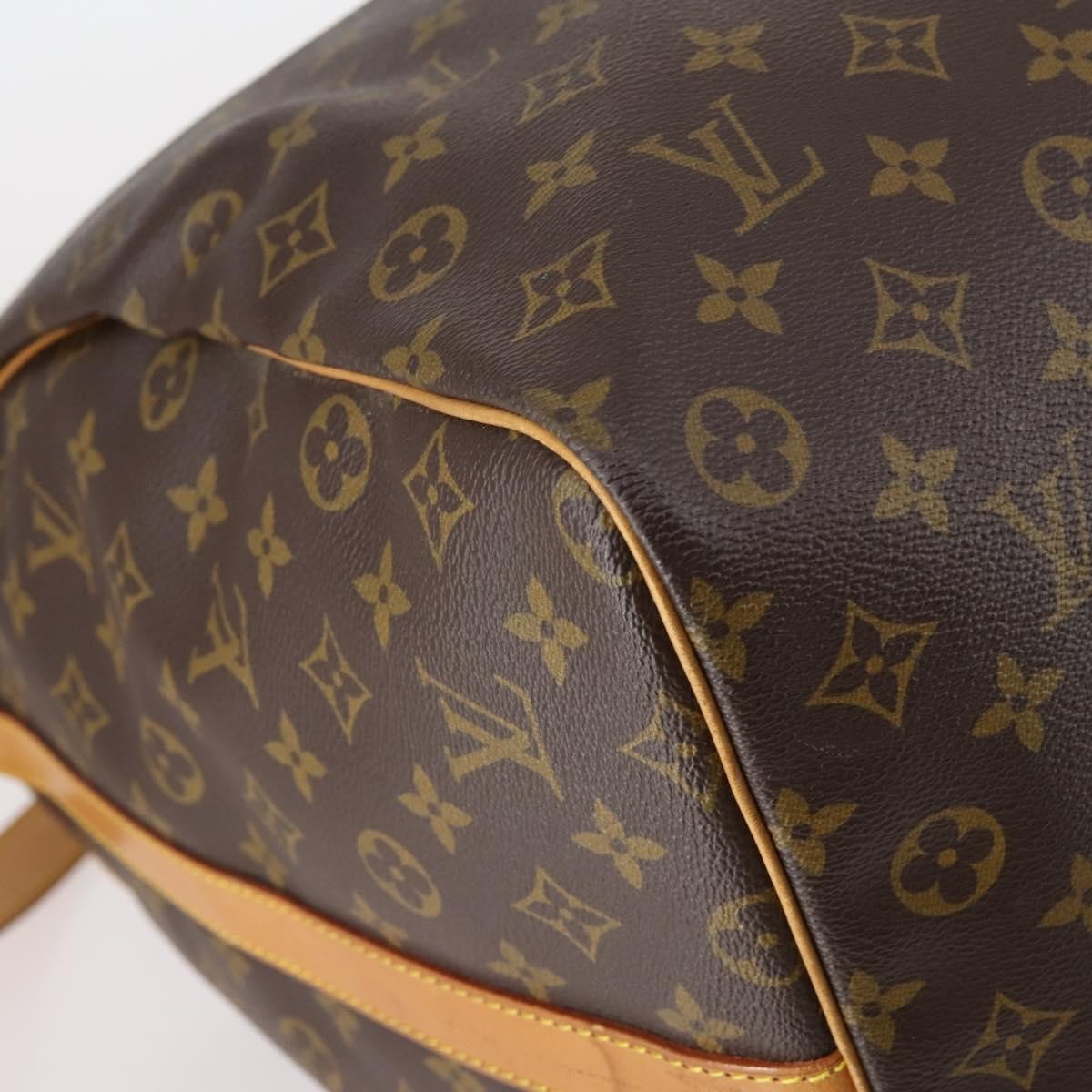 Louis Vuitton Keepall Bandouliere Bag Monogram Canvas, BROWN, CANVAS, Travel bag