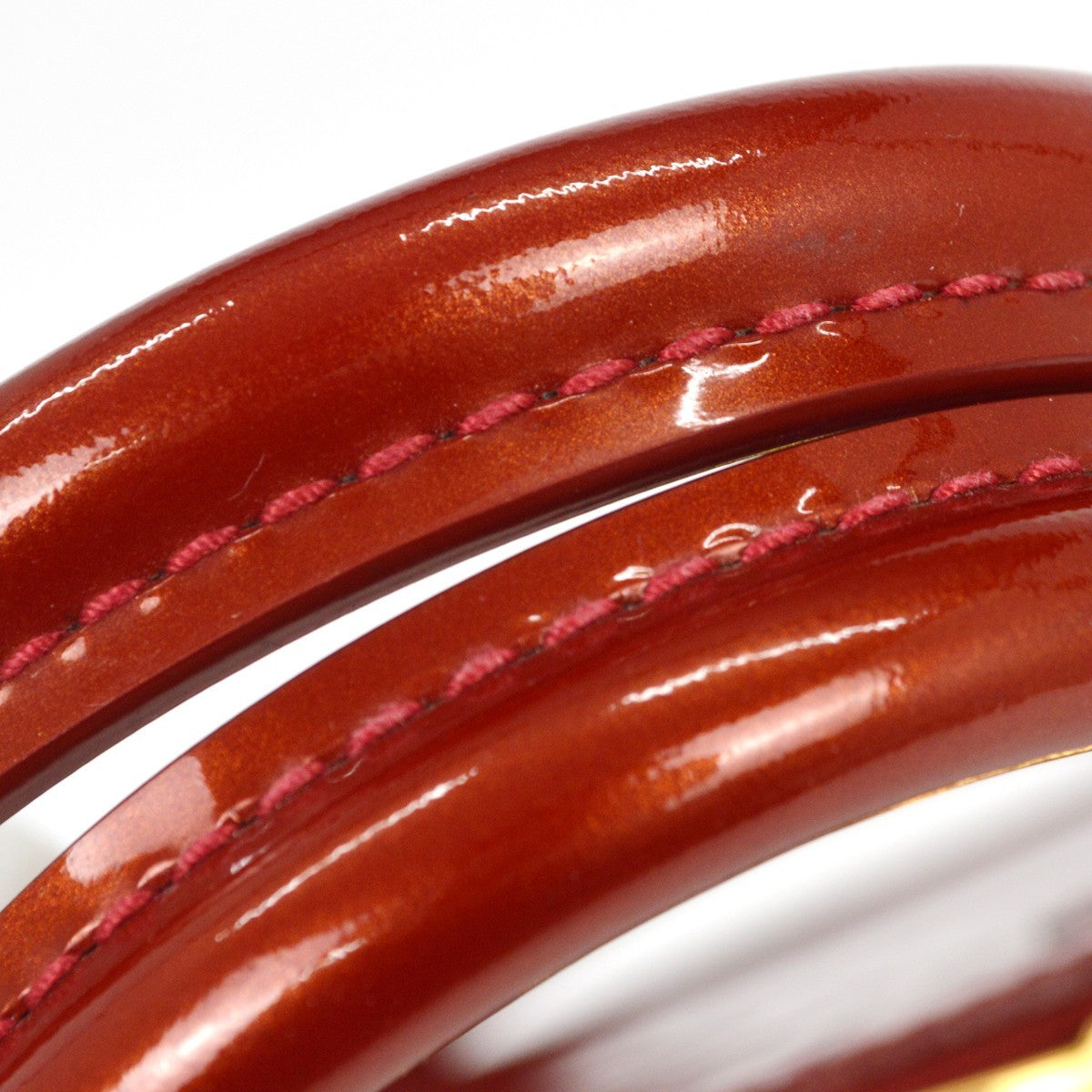 Louis Vuitton Alma Handbag Monogram Vernis, RED, PATENT_LEATHER, Handbag