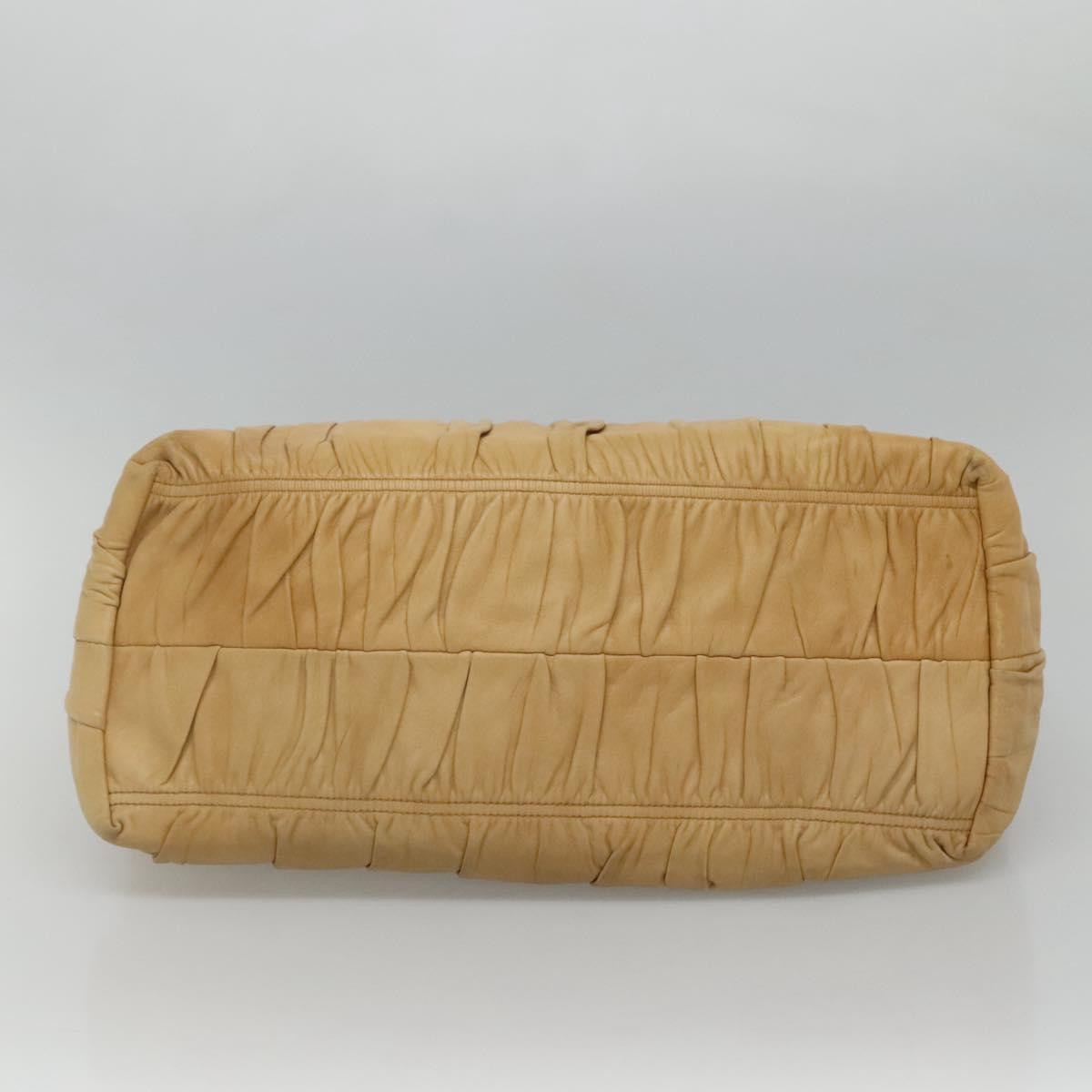 Prada Gaufre Tote Nappa Leather, BEIGE, LEATHER, Tote bag
