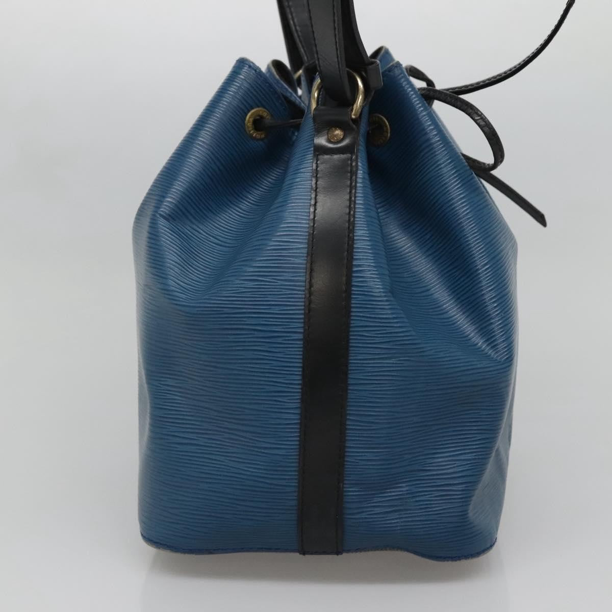 Louis Vuitton Petit Noe Handbag Epi Leather, BLUE, LEATHER, Handbag