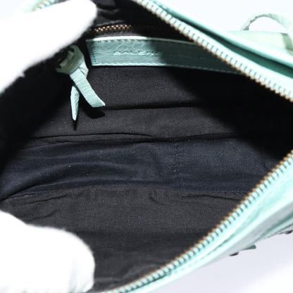 Balenciaga Hip Classic Studs Crossbody Bag Leather, BLUE, LEATHER, Shoulder bag