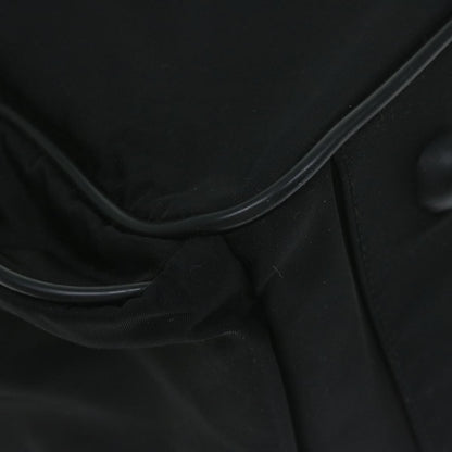 Prada Vintage Zip Handbag Tessuto, BLACK, NYLON, Handbag