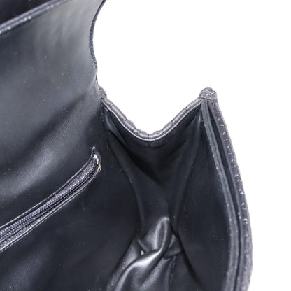 Bally Vintage Chain Shoulder Bag Quilted Leather, BLACK, LEATHER, Shoulder bag