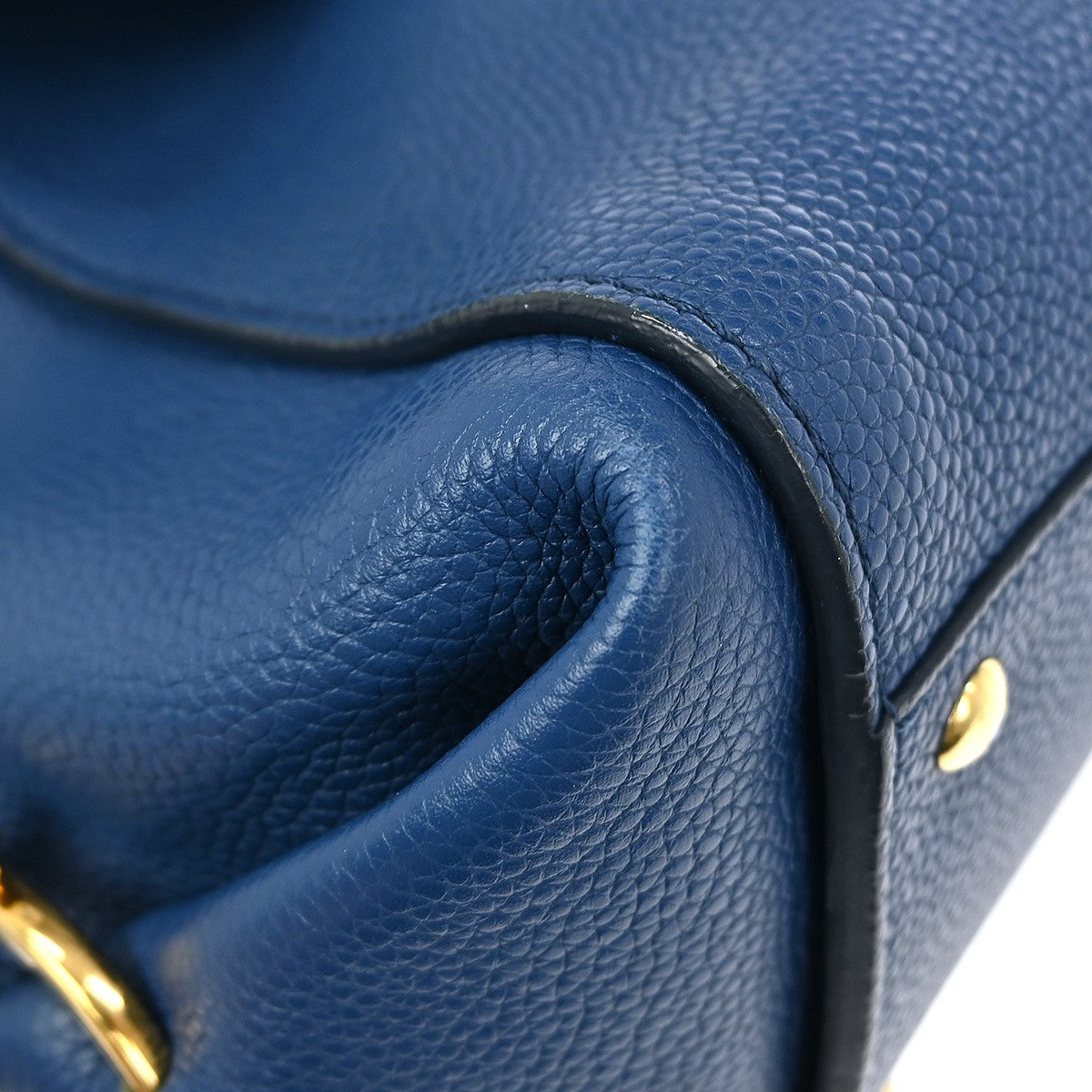 Salvatore Ferragamo Sofia Satchel Leather, BLUE, LEATHER, Handbag