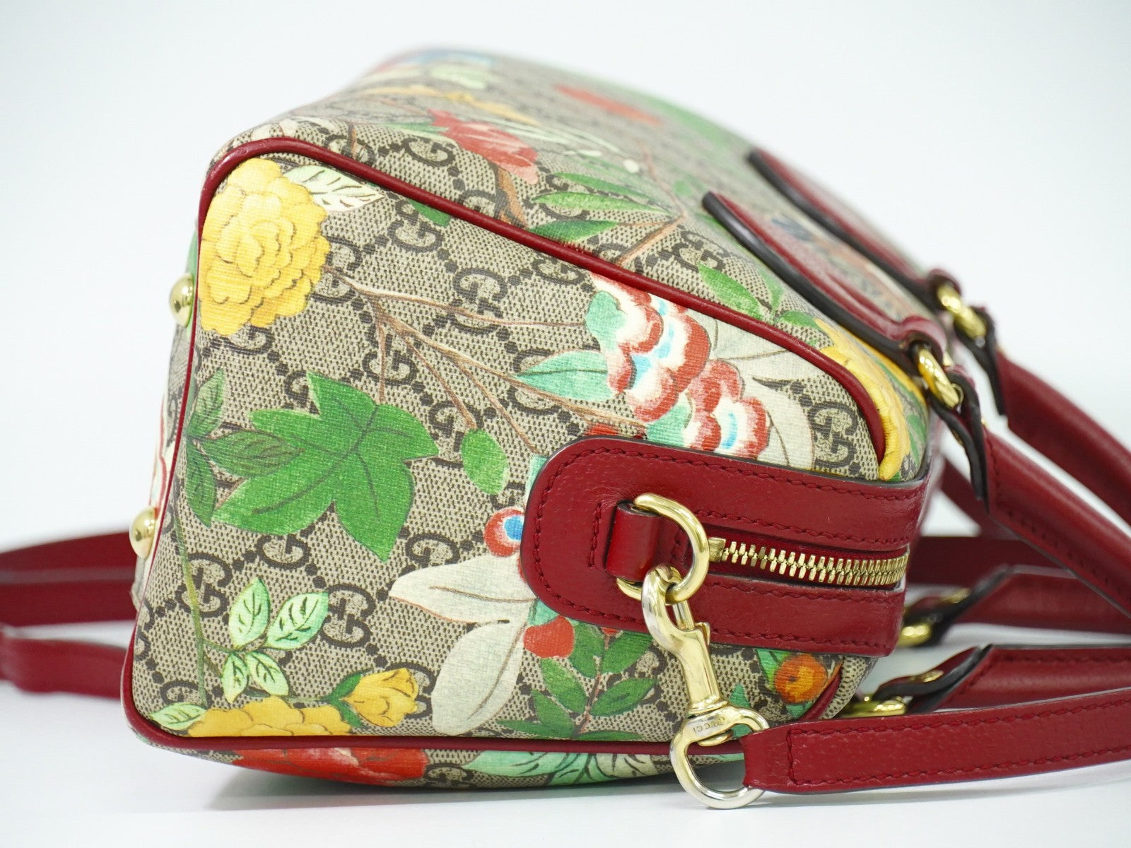 Gucci Convertible Boston Bag Tian Print GG Coated Canvas, MULTICOLOUR, CANVAS, Travel bag