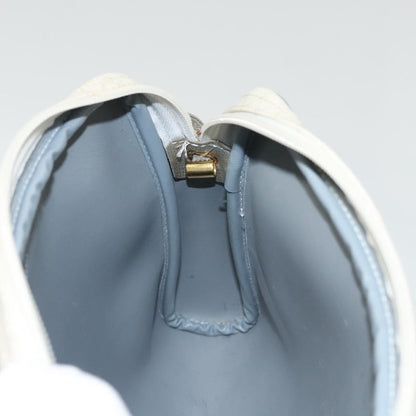 Christian Dior Vintage Honeycomb Shoulder Bag Canvas, WHITE, CANVAS, Shoulder bag