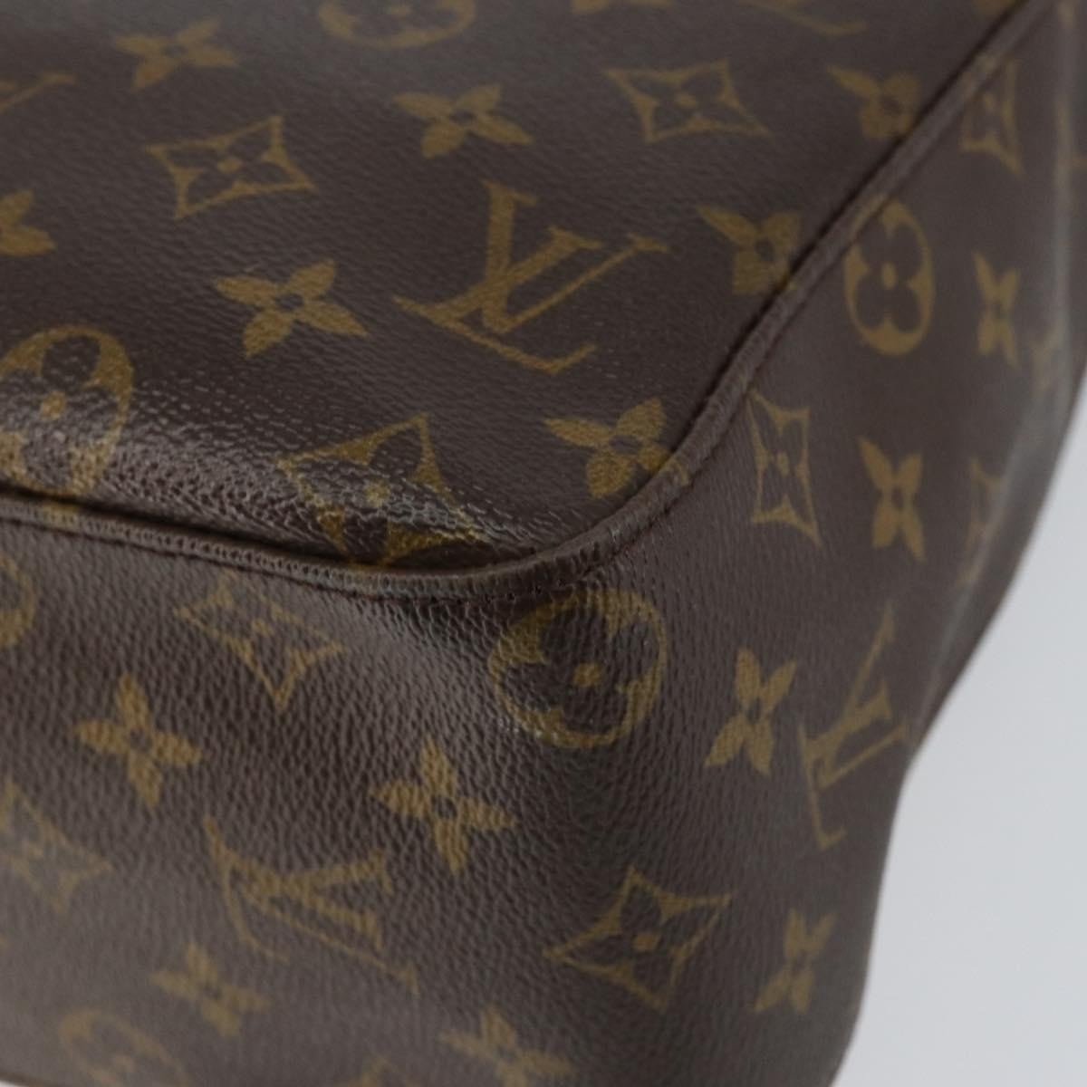 Louis Vuitton Looping Handbag Monogram Canvas, BROWN, CANVAS, Shoulder bag
