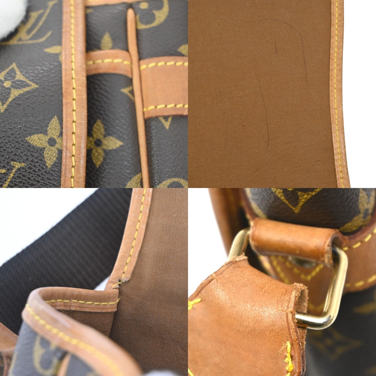 Louis Vuitton Sac Gibeciere Messenger Bag Monogram Canvas, BROWN, CANVAS, Shoulder bag