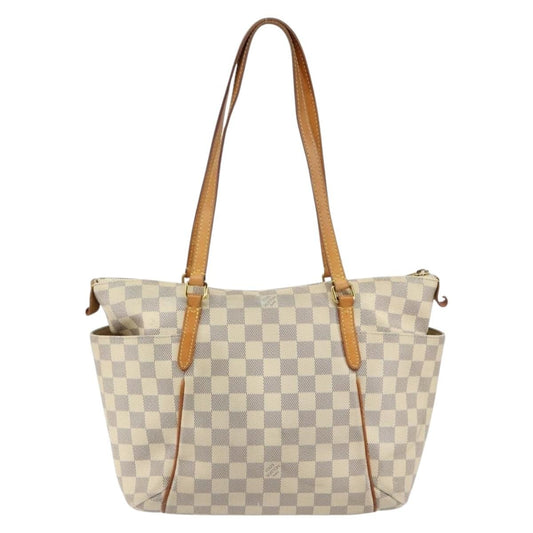 Louis Vuitton Totally Handbag Damier, WHITE, CANVAS, Tote bag