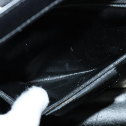 Salvatore Ferragamo Flap Handbag Leather, BLACK, LEATHER, Handbag