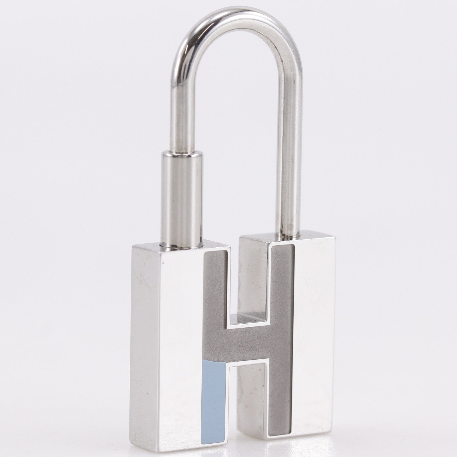 Hermes Cadena Keyring Metal, Silver, Metal, Charm