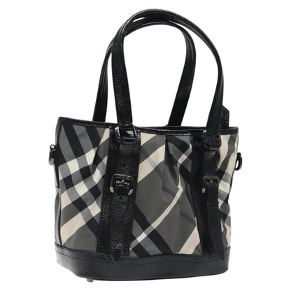 Burberry Lowry Convertible Tote Beat Check Nylon, BLACK, NYLON, Tote bag