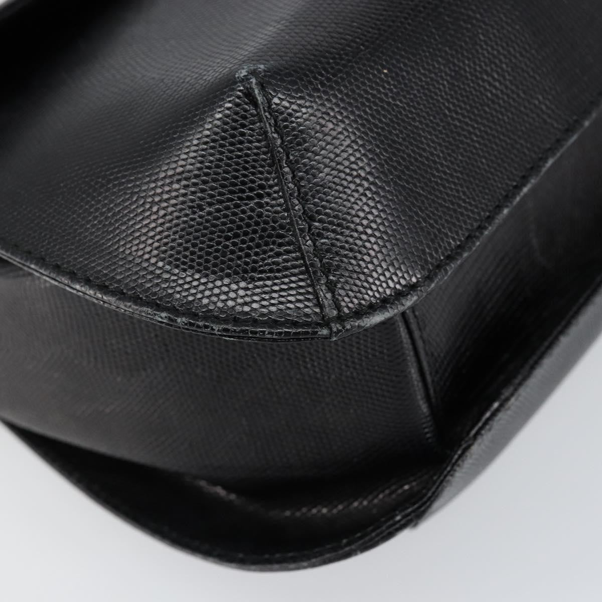 Salvatore Ferragamo Vintage Handbag Leather, BLACK, LEATHER, Handbag