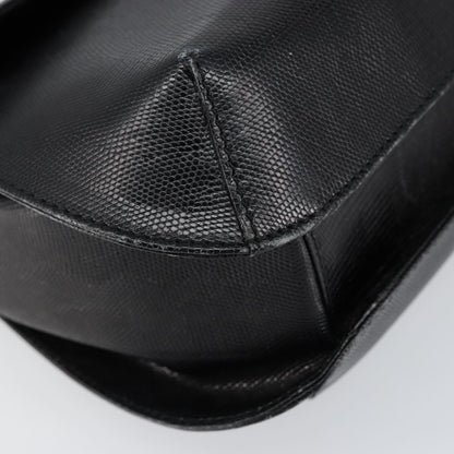 Salvatore Ferragamo Vintage Handbag Leather, BLACK, LEATHER, Handbag