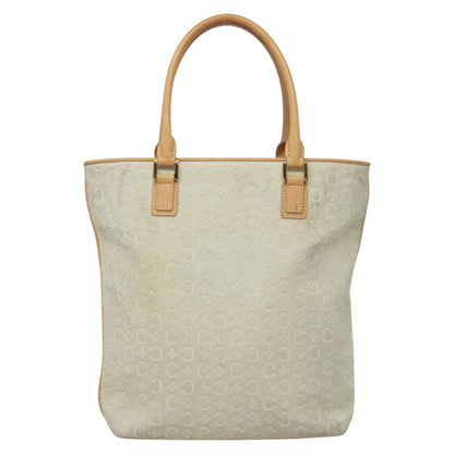 Celine Vintage Macadam Tote bag C Macadam Suede, WHITE, SUEDE, Tote bag