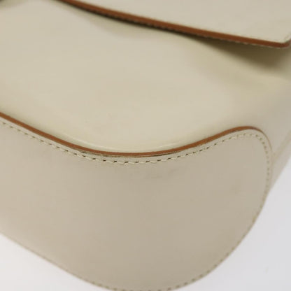 Salvatore Ferragamo Gancini handbag Leather, BEIGE, LEATHER, Handbag