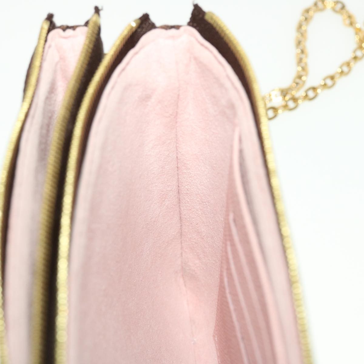 Louis Vuitton Double Zip Pochette Limited Edition Vivienne Xmas Monogram Canvas, BROWN, CANVAS, Clutche & pouche