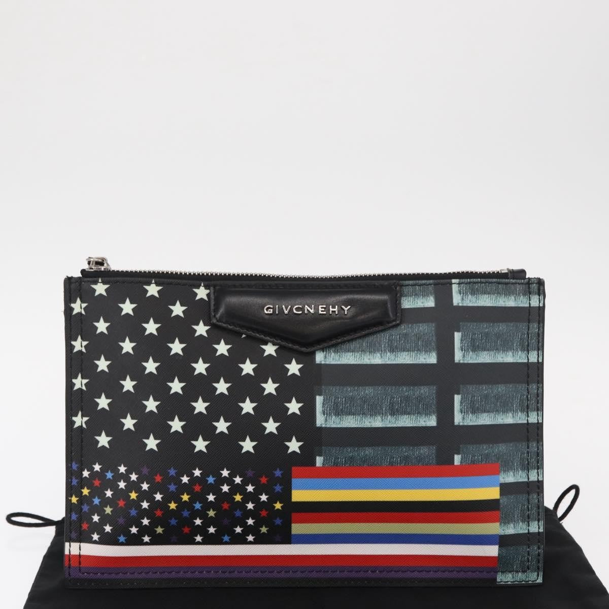Givenchy Zipped Pouch Printed Leather, MULTICOLOUR, LEATHER, Clutche & pouche