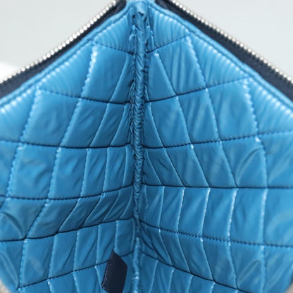 Chanel Dubai O Case Clutch Quilted Printed Nylon, MULTICOLOUR, NYLON, Clutche & pouche