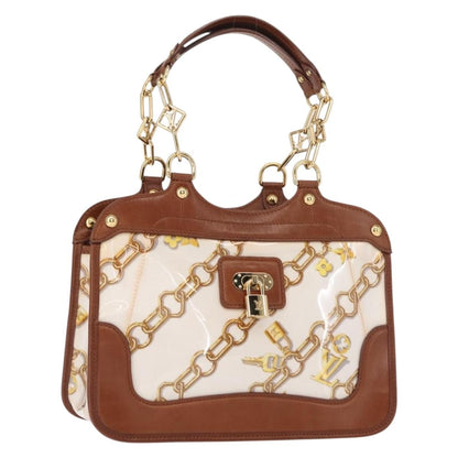Louis Vuitton Charms Cabas PVC Over Printed Silk, BROWN, CANVAS, Handbag