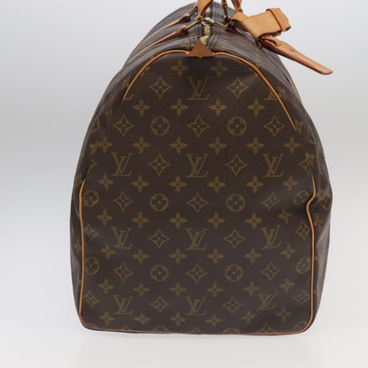 Louis Vuitton Keepall Bag Monogram Canvas, BROWN, CANVAS, Travel bag