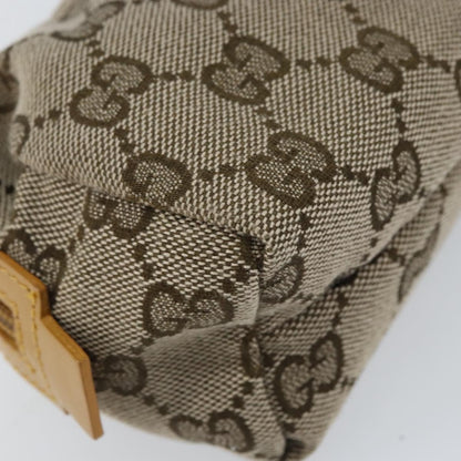 Gucci Vintage Toiletry Pouch GG Canvas, BEIGE, CANVAS, Clutche & pouche