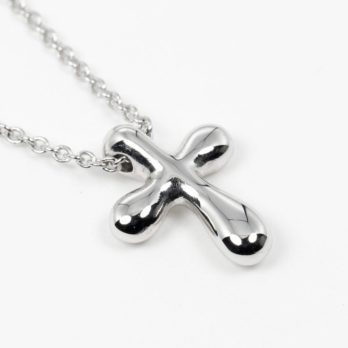 Tiffany & Co. Cross Pendant Silver, SILVER, PLATINUM, Necklace