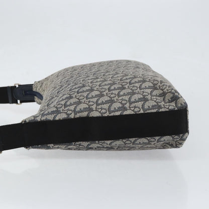 Christian Dior Vintage Trotter Shoulder Bag Canvas, NAVY, CANVAS, Shoulder bag