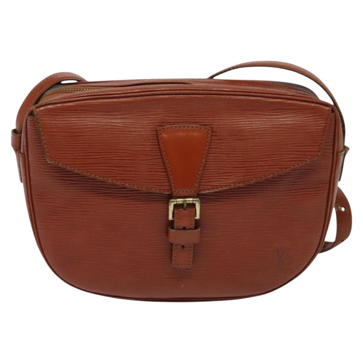 Louis Vuitton Jeune Fille Handbag Epi Leather, BROWN, LEATHER, Shoulder bag